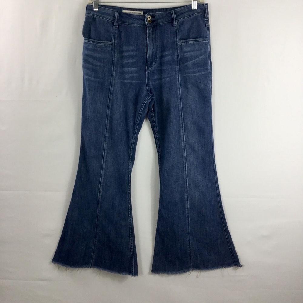 Pilcro and the Letterpress Blue Flare Jeans